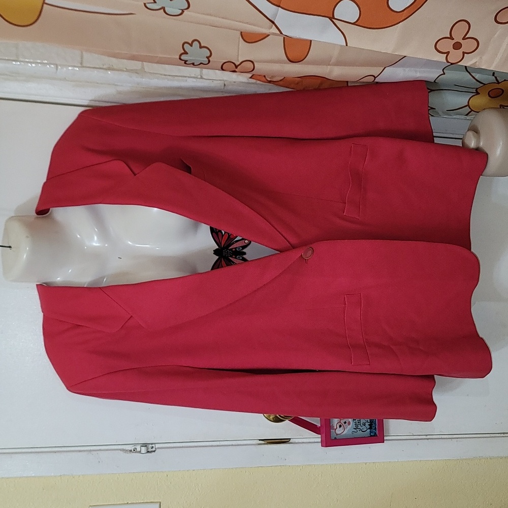 Pendleton Blazer Jacket Single Button Fuchsia Pin… - image 1